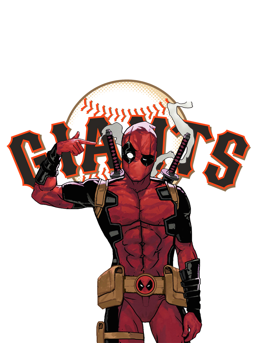 San Francisco Giants Deadpool Logo vinyl decal